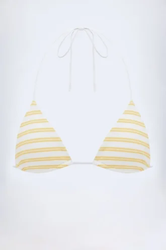 Kotor Triangle Bikini Top in Lemon