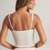 Lai Modal Square-Neck Camisole Top in White