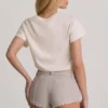 Lanori Low-Rise Hot Pants in Ecru