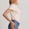 Lanori Low-Rise Hot Pants in Mid-Blue