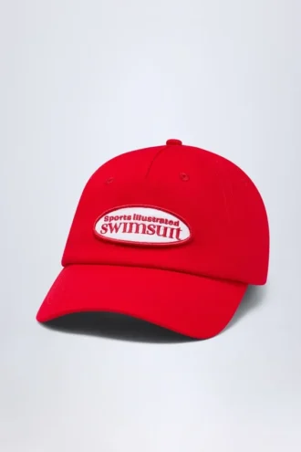 Lazise Logo Baseball Cap in Fiery Red