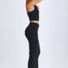 Lena Modal Twist-Front Maxi Skirt in Black