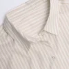 Lerici Oversized Cotton-Poplin Shirt in Taupe Stripe