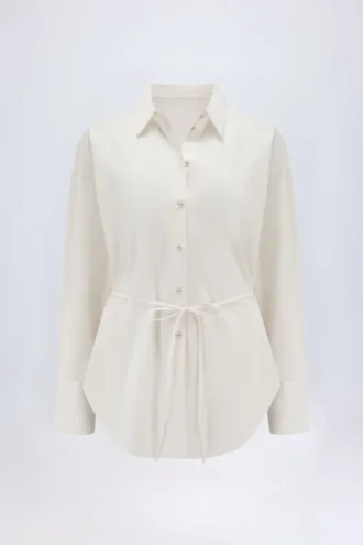 Lerici Oversized Cotton-Poplin Shirt in White