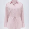 Lerici Oversized Shirt in Pink Stripe