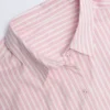 Lerici Oversized Shirt in Pink Stripe