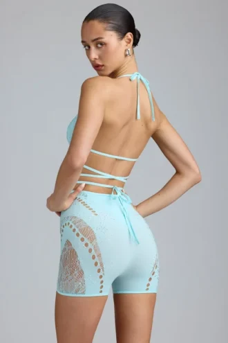 liberty embellished cross strap bikini top in ice blue 2 330x495 - Liberty Embellished Cross-Strap Bikini Top in Ice Blue