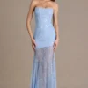Liliane Premium Embellished Lace Corset Gown in Sky Blue