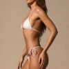Lilou Triangle Bikini Top in White