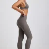 Linnea Petite Ribbed Modal High Waist Leggings in Grey