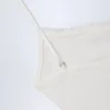 Livia Pointelle Ruched Camisole Crop Top in White