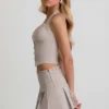 Lotta Halterneck Corset Top in Ecru