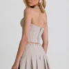 Lotta Halterneck Corset Top in Ecru