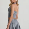 Lotta Halterneck Corset Top in Light Blue