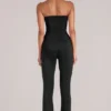 Lumi Mid-Rise Fitted Trousers  in Black