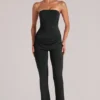 Lumi Mid-Rise Fitted Trousers  in Black