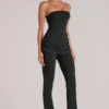 Lumi Mid-Rise Fitted Trousers  in Black