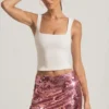 Lunara Sequin-Embellished Mini Skirt in Pink