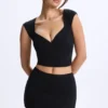 Lyra Modal Mid-Rise Micro Mini Skirt in Black