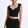 Lyra Modal Mid-Rise Micro Mini Skirt in Black