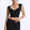 Lyra Modal Mid-Rise Micro Mini Skirt in Black