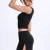 Lyra Modal Mid-Rise Micro Mini Skirt in Black