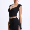 Lyra Modal Mid-Rise Micro Mini Skirt in Black