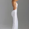 Magdalena Embellished Cut-Out Backless Maxi Dress in White