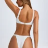 Malibu Scoop-Neck Bikini Top in White