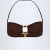 Manava Bead-Embellished Bandeau Bikini Top in Dark Chocolate