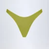 Manea High-Leg Cheeky Bikini Bottoms in Olive Green