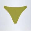 Manea High-Leg Cheeky Bikini Bottoms in Olive Green