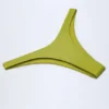 Manea High-Leg Cheeky Bikini Bottoms in Olive Green
