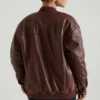 Maple Faux Leather Jacket in Brown