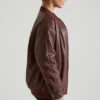 Maple Faux Leather Jacket in Brown