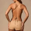 Maris Butterfly Tie-Back Top in Tan