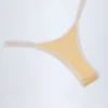 Masia Double-Strap Cheeky Bikini Bottoms in Yellow Gingham