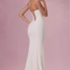 Melora Embellished Corset Strapless Gown in Ivory Melora Embellished Corset Strapless Gown in Ivory