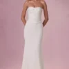 Melora Embellished Corset Strapless Gown in Ivory Melora Embellished Corset Strapless Gown in Ivory