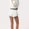 Mid-Rise Shorts in Milk