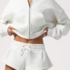 Mid-Rise Shorts in Milk
