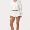 Mid-Rise Shorts in Milk