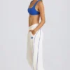 Mid-Rise Straight-Leg Joggers in White