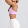 Mid-Rise Sweat Shorts in Eggshell