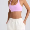 Mid-Rise Sweat Shorts in Eggshell