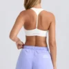 Mid-Rise Sweat Shorts in Periwinkle