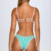 Minori Cheeky Bikini Bottoms in Blue Multi Print