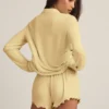 Mirae Modal Long-Sleeve Pyjama Top in Pastel Yellow