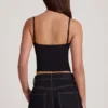 Mirelle Modal Underwired Camisole Ruched Top in Black