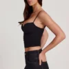 Mirelle Modal Underwired Camisole Ruched Top in Black